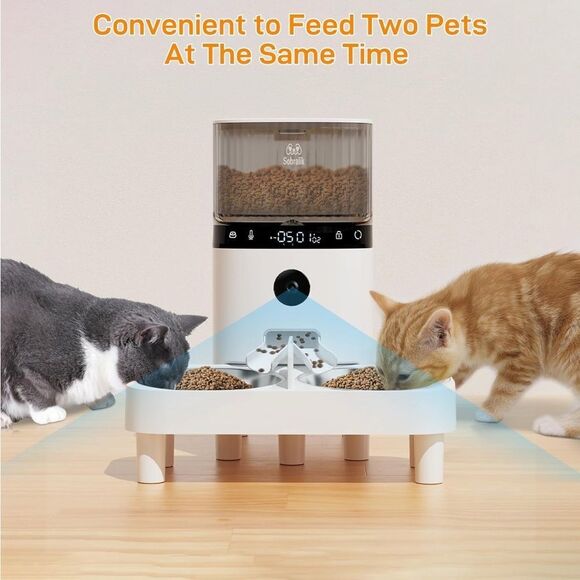 Automatic Cat Feeders, Smart Timed Automatic Dog Feeder, HD Camera Voice - Picture 2 of 9